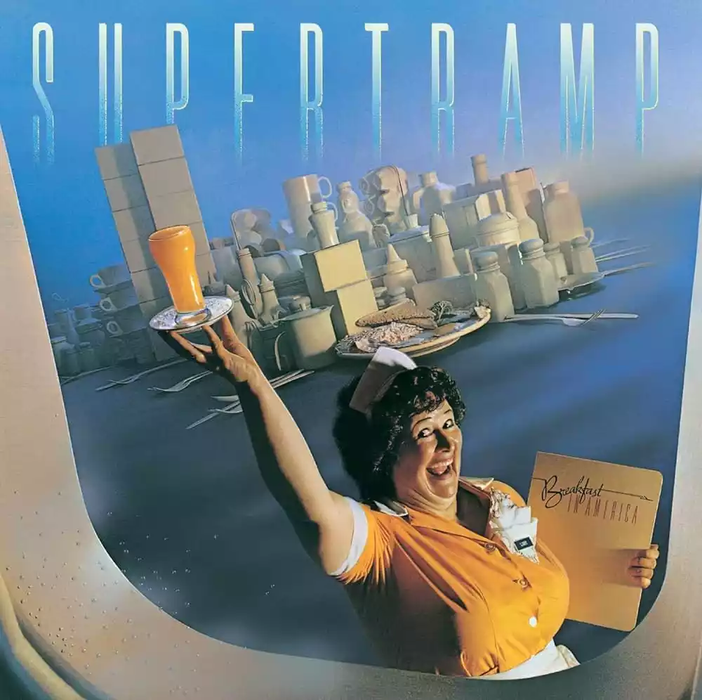 Album cover for "Breakfast in America" by Supertramp