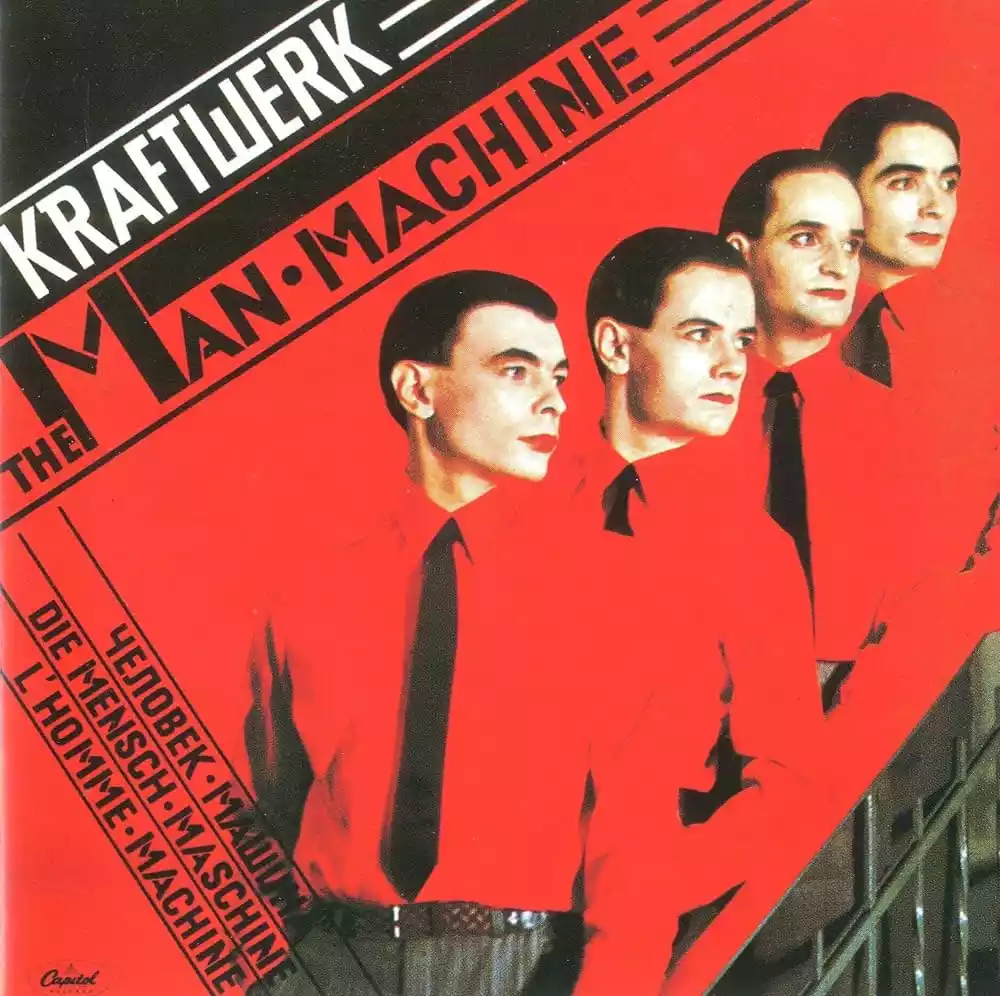 Album cover for "The Man-Machine" by Kraftwerk
