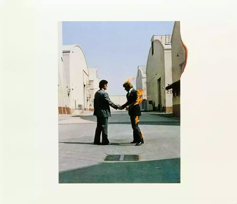 Album cover for "Wish You Were Here" by Pink Floyd