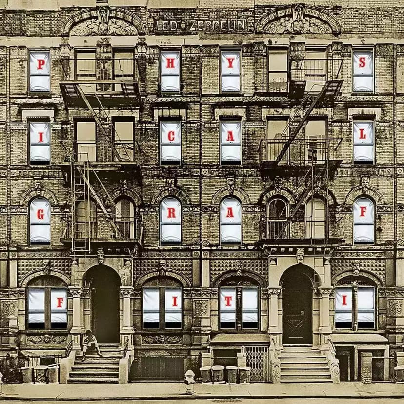 Album cover for "Physical Graffiti" by Led Zeppelin